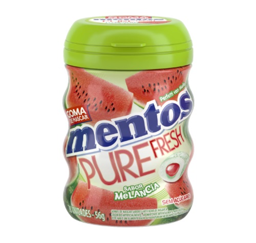 CHICLE MENTOS PURE FRESH MELANCIA 56G