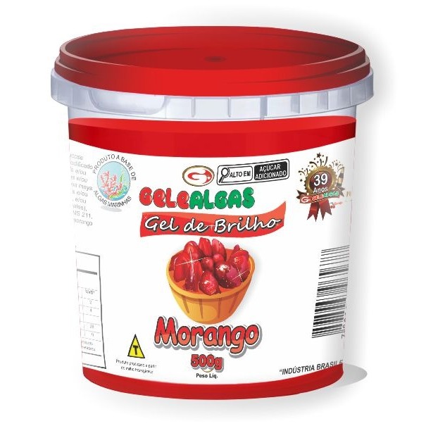 GELEIA MORANGO GELEALGAS BRILHO 500G