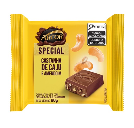 CHOC TABLETE ARCOR SPECIAL CAST CAJU 60G