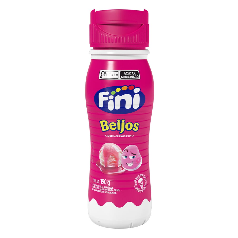 COBERTURA FINI P/SORVETE BEIJOS 190G