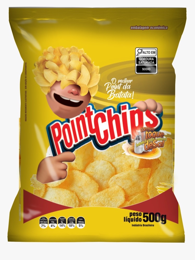 BATATA POINTCHIPS 500G LISA NATURAL