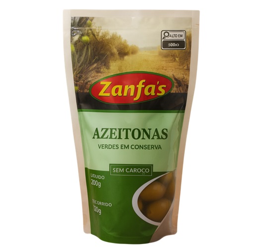 AZEITONA ZANFAS S/CAROCO SACHE 100G