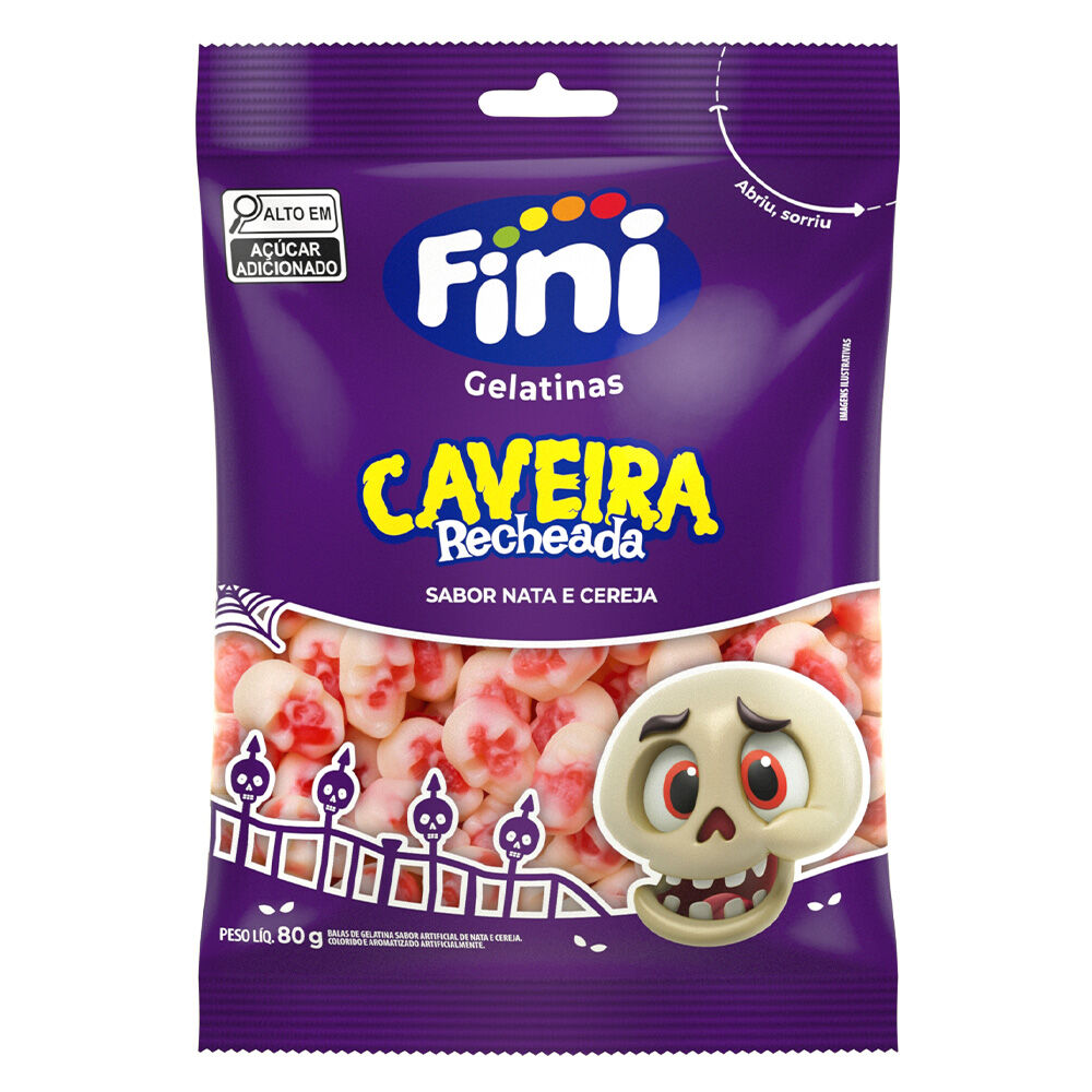 SM FINI CAVEIRA RECHEADA 80G