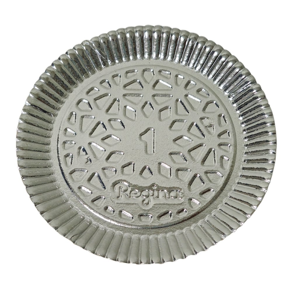 BANDEJA LAMINADA REGINA REDONDA N1 PRATA
