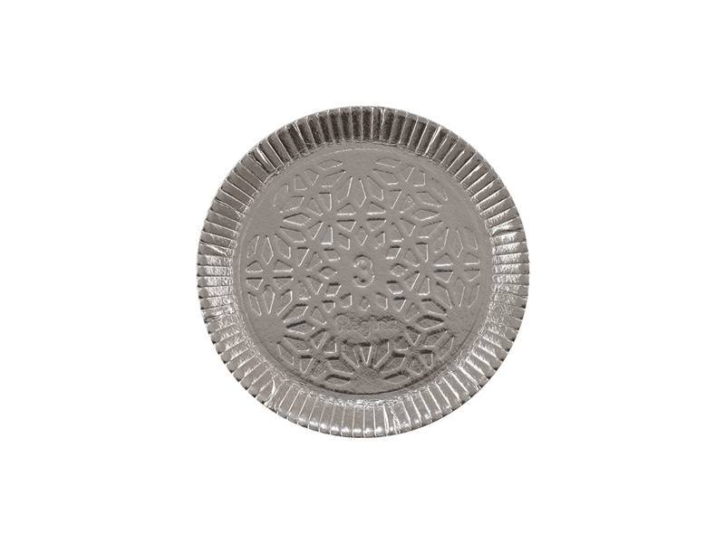 BANDEJA LAMINADA REGINA REDONDA N3 PRATA