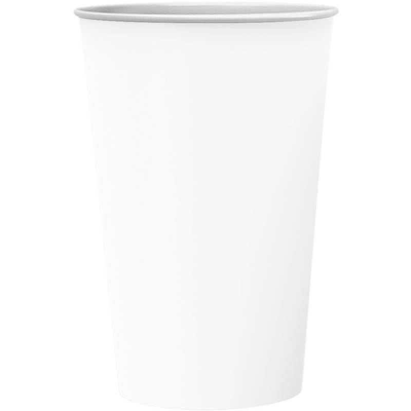 COPO PAPEL REGINA COLOR BRANCO C/8