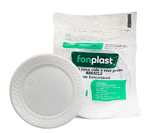 PRATO PLASTICO RASO FONPLAST 18CM C/10