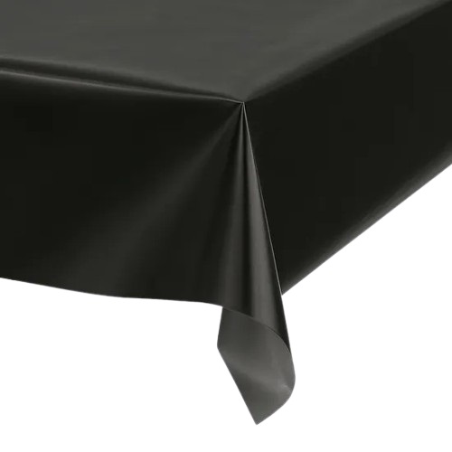 TOALHA MESA PEL PLAST PRETA PCT C/10