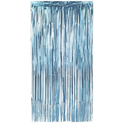 CORTINA BRINK BEM AZUL CLARO METALIZADA