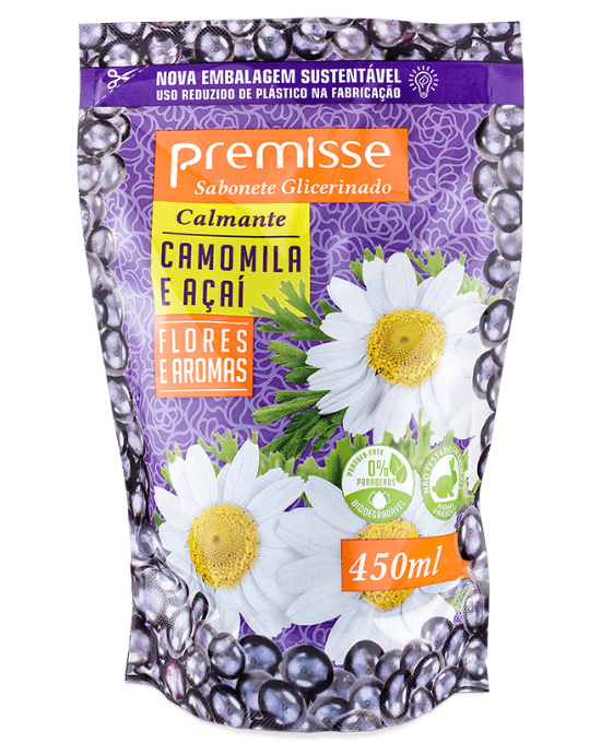 SAB LIQ PREMISSE ACAI/CAMOMI SACHE 450ML