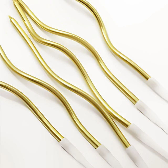 VELA BRINK BEM ONDULADA OURO C/6