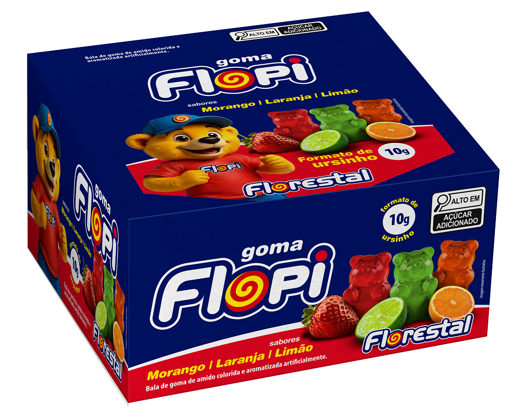 BALA GOMA FLORESTAL FLOPI URSINHOS C/25