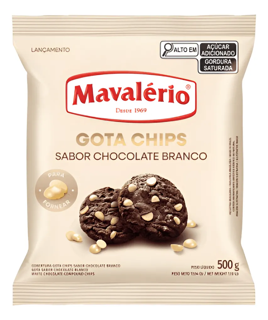 CHOC GOTA CHIPS MAVALERIO BRANCO 500G