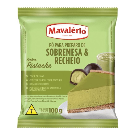 PO MAVALERIO P/SOBREMESA PISTACHE 100G