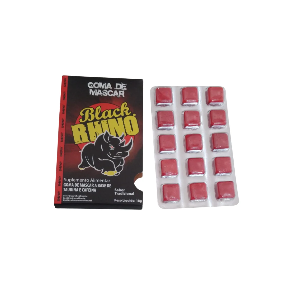 CHICLE BLACK RHINO ENERGETICO AUDAZ 18G