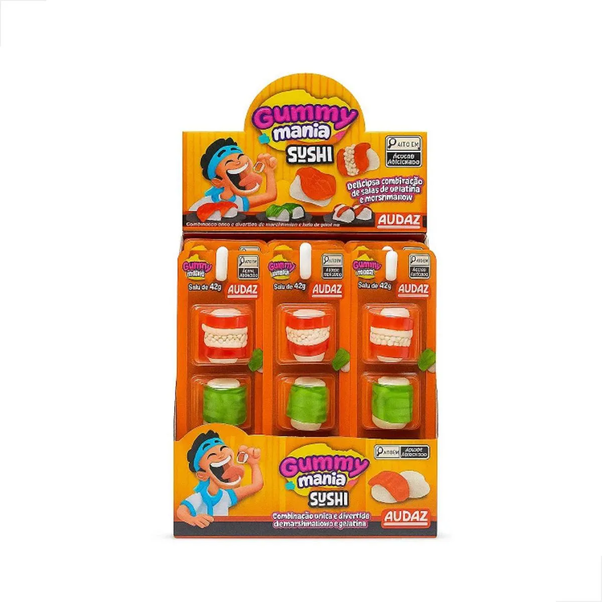 BALA GUMMY MANIA SUSHI AUDAZ 42G