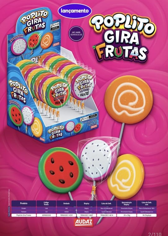 PIR POP LITO GIRA FRUTAS GRAND AUDAZ 50G