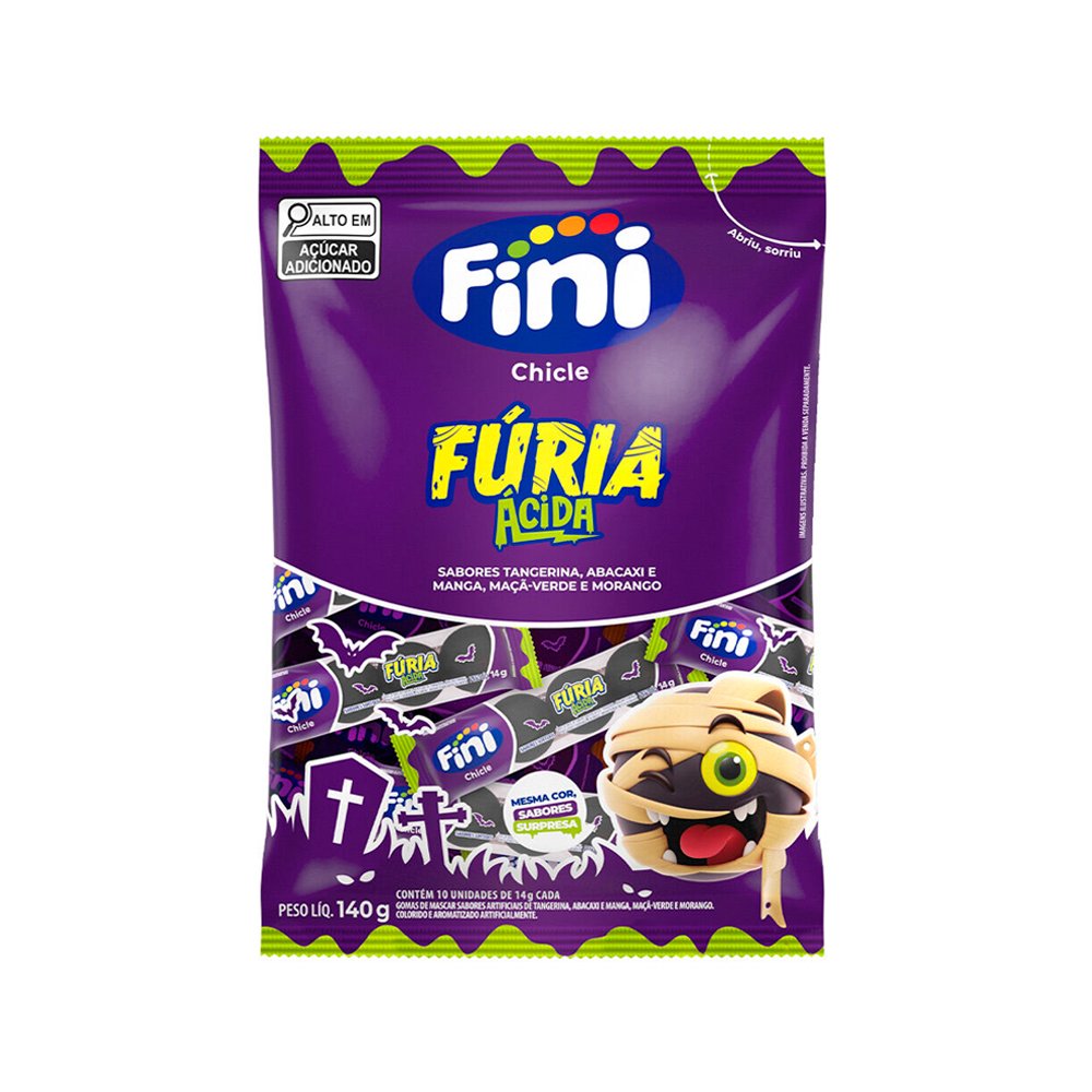 CHICLE FINI FURIA ACIDA 140G