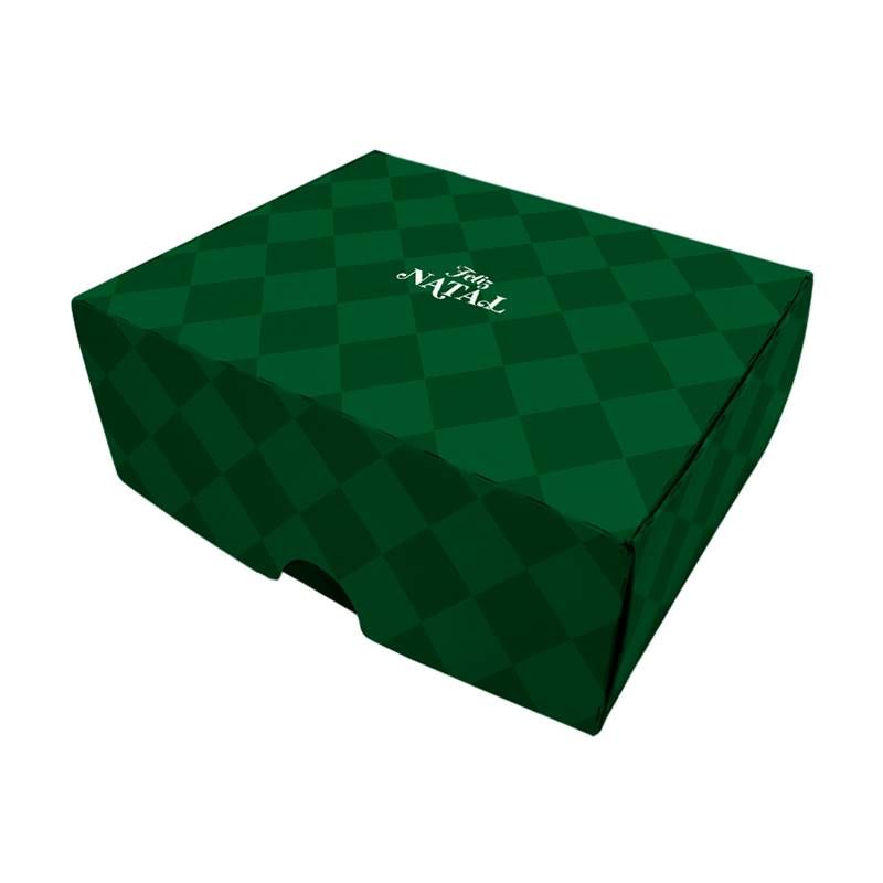 CAIXA P/6 DOCES REGINA NATAL VERDE