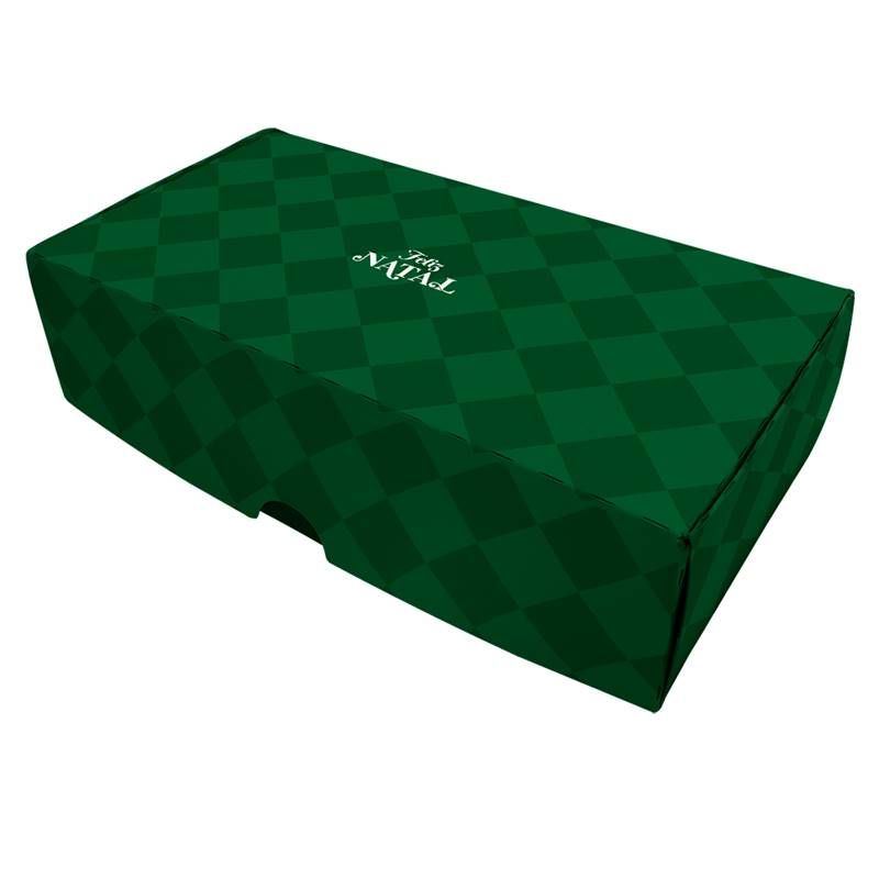 CAIXA P/8 DOCES REGINA NATAL VERDE