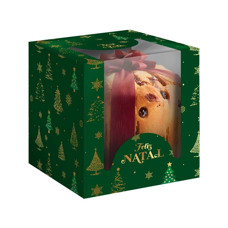 CAIXA P/PANETTONE REGINA VDE NATAL VISOR
