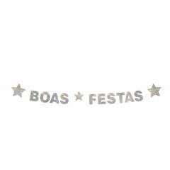 FAIXA DECORATIVA REGINA BOAS FESTAS