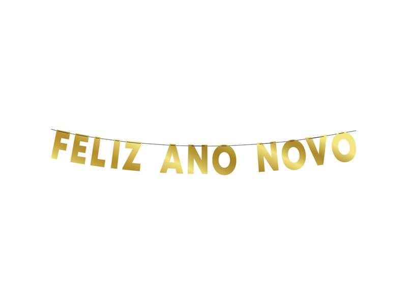 FAIXA REGINA FELIZ ANO NOVO OURO
