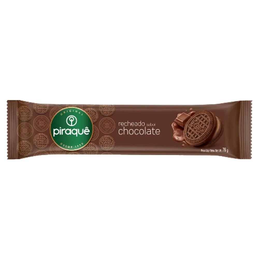 BISC RECH PIRAQUE CHOCOLATE 76G