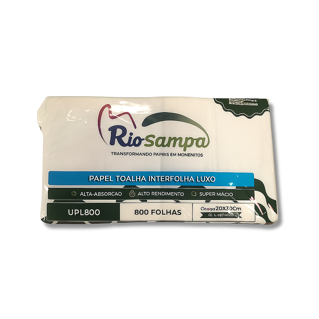 TOALHA PAPEL INTERF LUXO RIO SAMPA C/800