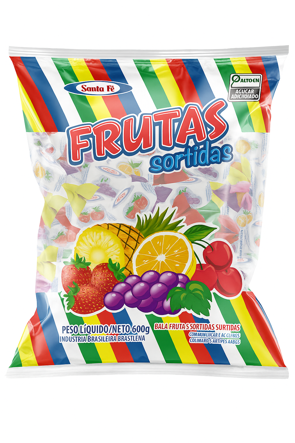 BALA STA FE MAST FRUTAS SORTIDAS 500G