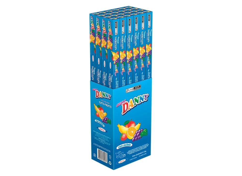 CHICLE DANNY TUTTI FRUTTI 28G UN