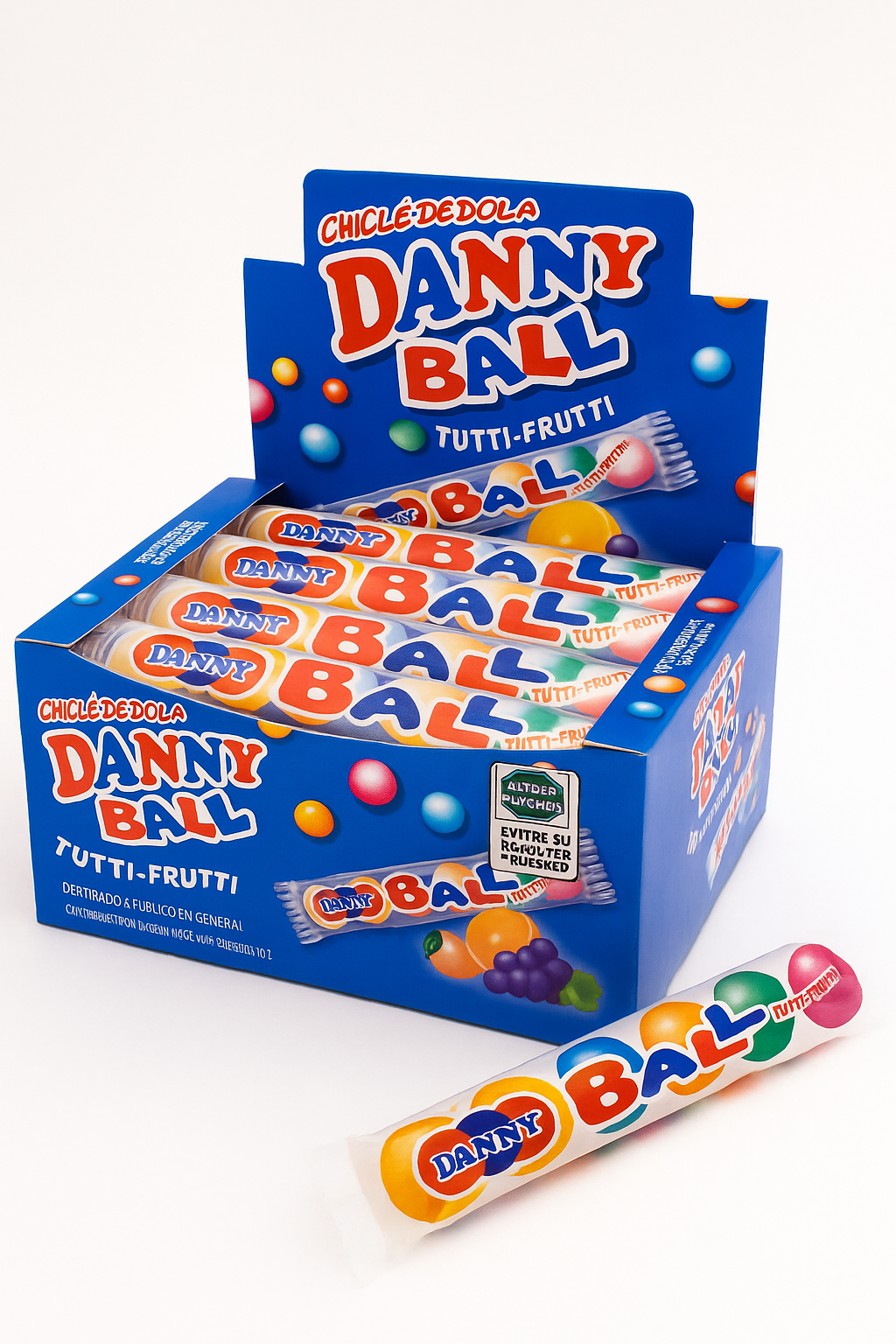 CHICLE DANNY BALL TUTTI FRUTTI C/18