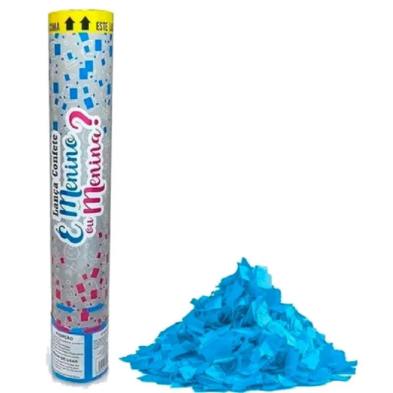 LANCA CONFETE SILVER CHA REVEL AZUL 30CM