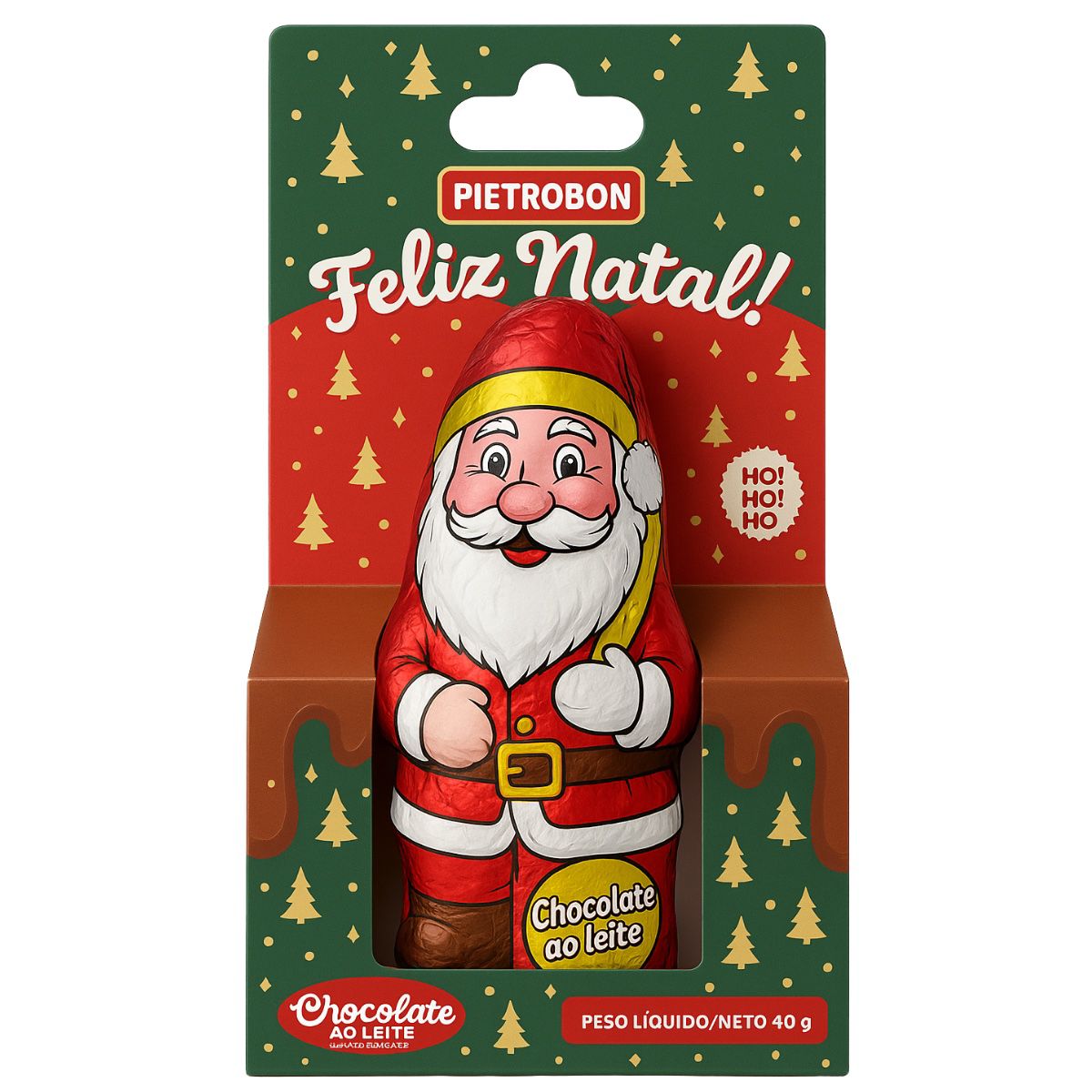 CHOC PAPAI NOEL PIETROBON AO LEITE 40G