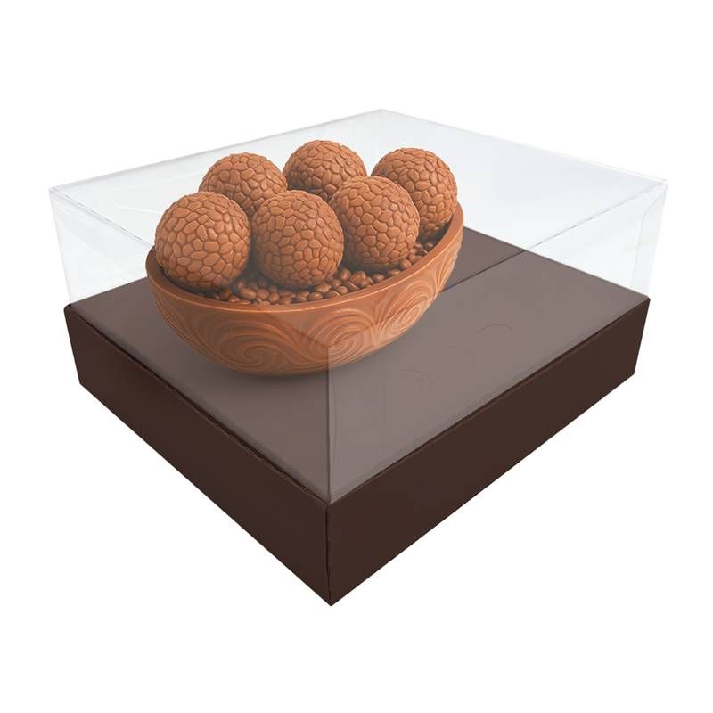 CAIXA OVO PASCOA REGINA 100A250G MARROM