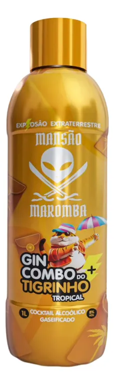 BEBIDA MANSAO MAROMBA GIN TROPIC TIGR 1L