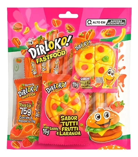 BALA DIP LOKO FAST FOOD 75G C/5