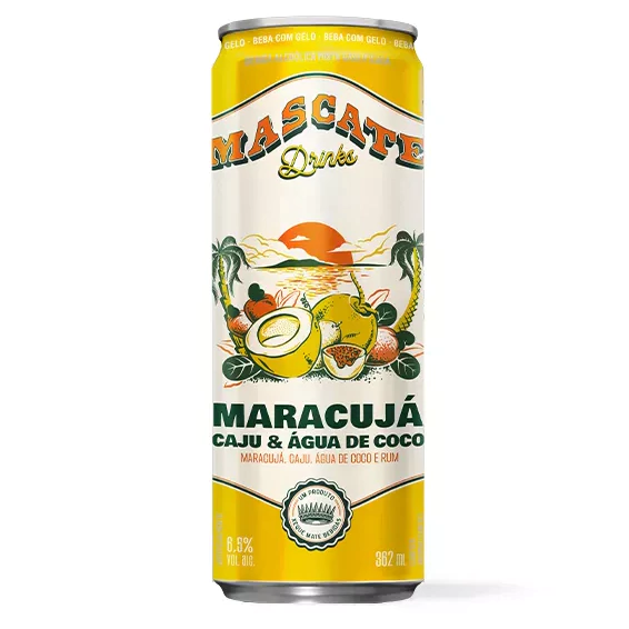 BEBIDA MASCATE DRINK MARACUJA/CAJU 362ML