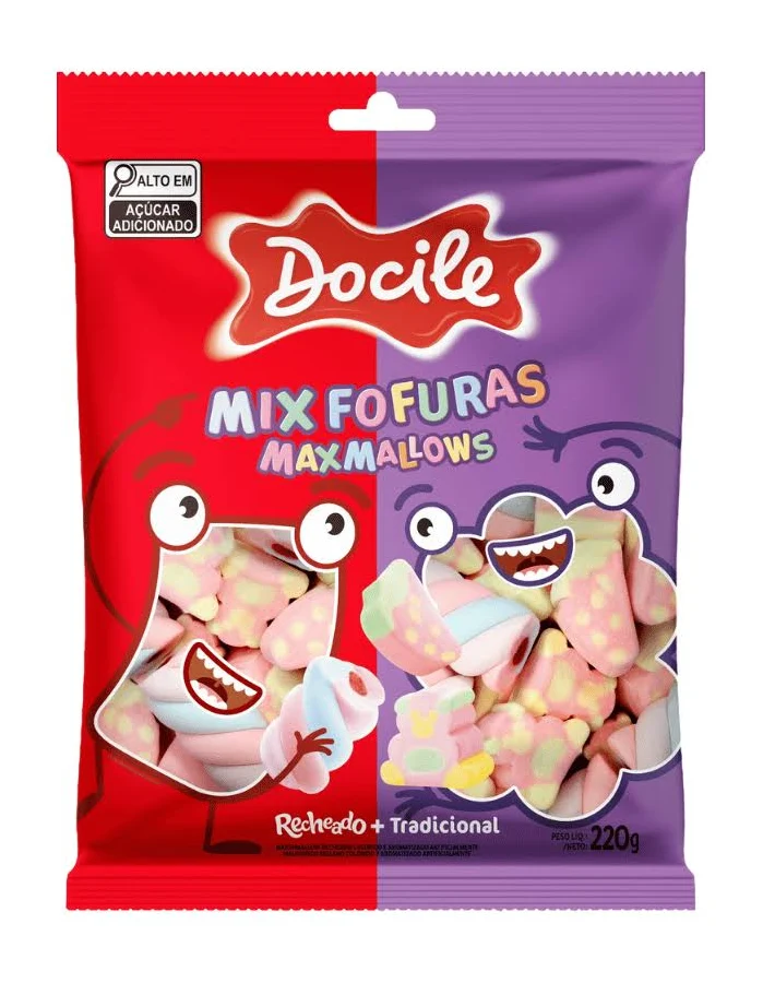 MARSHMALOW DOCILE 220G MIX FOFURAS