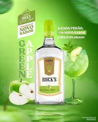 Gin Rocks Apple GIN ROCKS GREEN APPLE 1LT | Pipocão