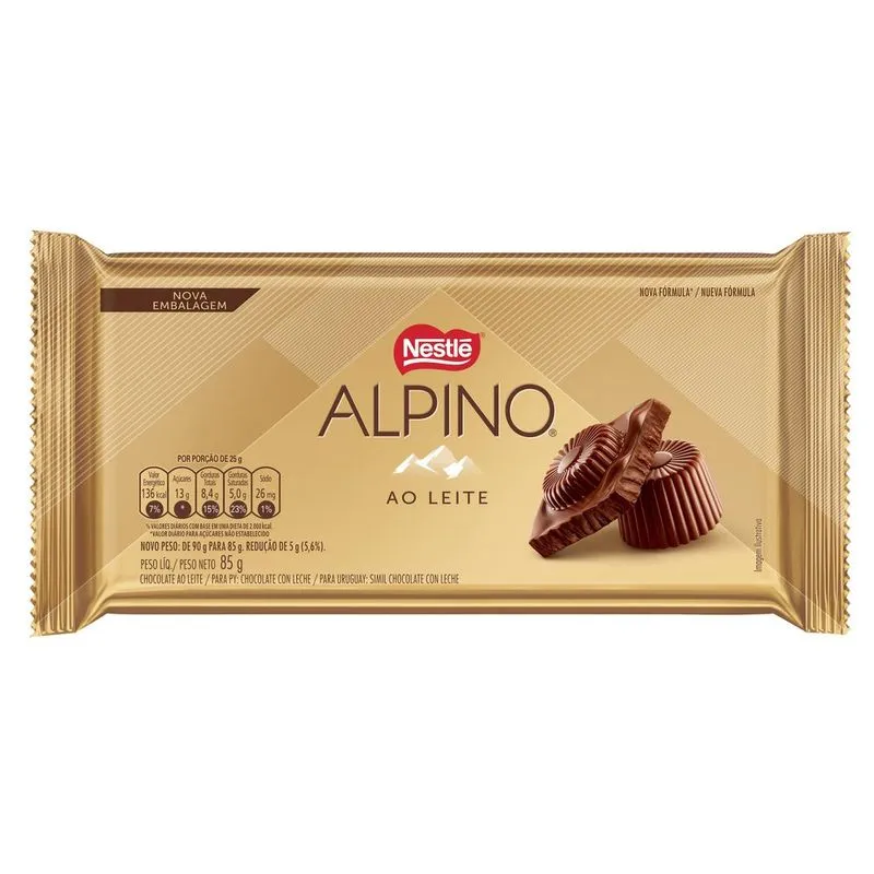 CHOC TABLETE NESTLE 80G ALPINO