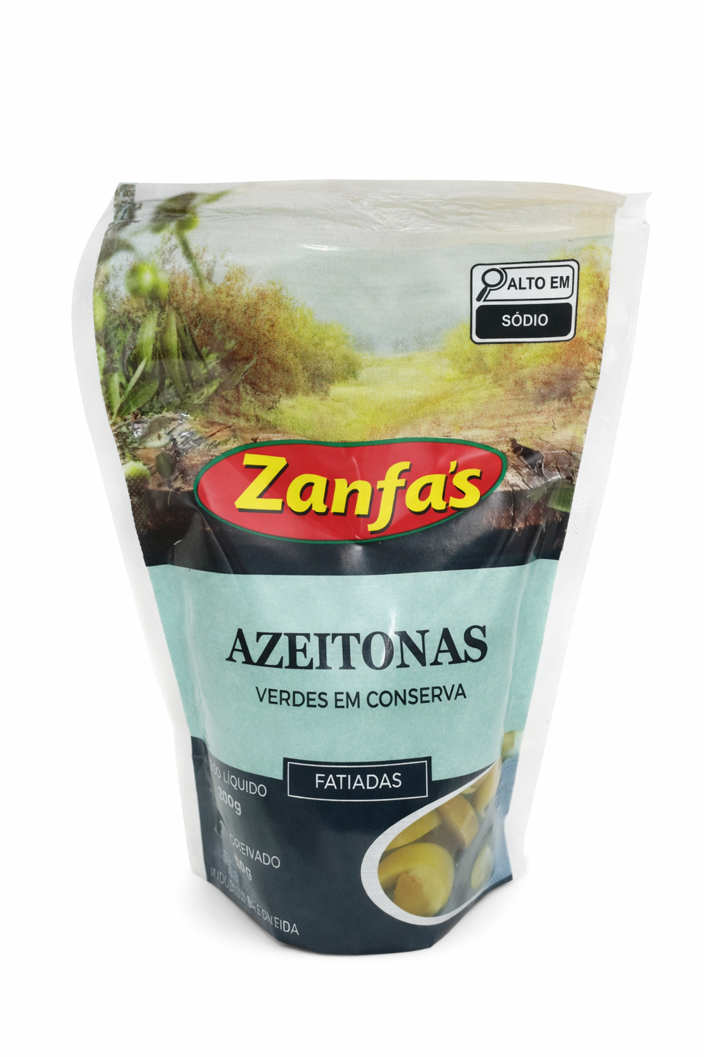 AZEITONA ZANFAS FATIADA SACHE 100G