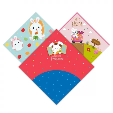 ENVELOPE DAFESTA 24CMX24CM PASCOA VARIAD