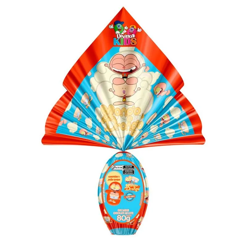 OVO PASCOA DIVINO MONGO/DRONGO LEITE 80G
