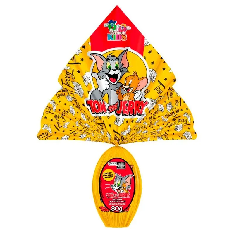 OVO PASCOA DIVINO TOM E JERRY LEITE 80G