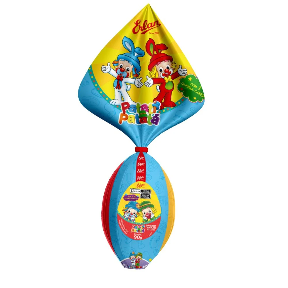 OVO PASCOA ERLAN PATATI PATATA LEITE 90G