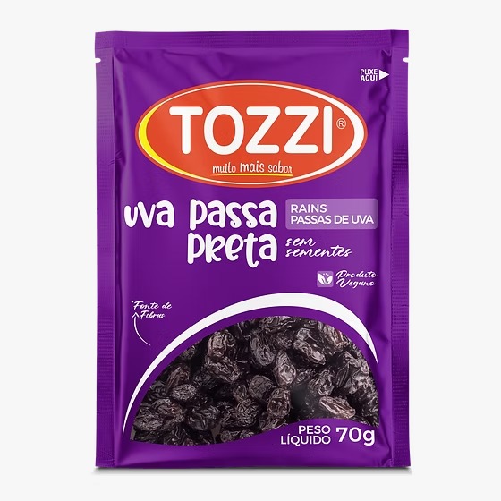 UVA PASSA SEM SEMENTE TOZZI 70G