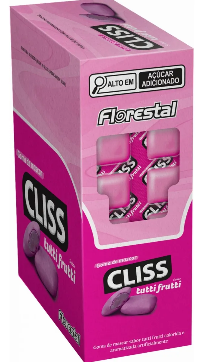 CHICLE FLORESTAL CLISS TUTTI-FRUTTI C/12