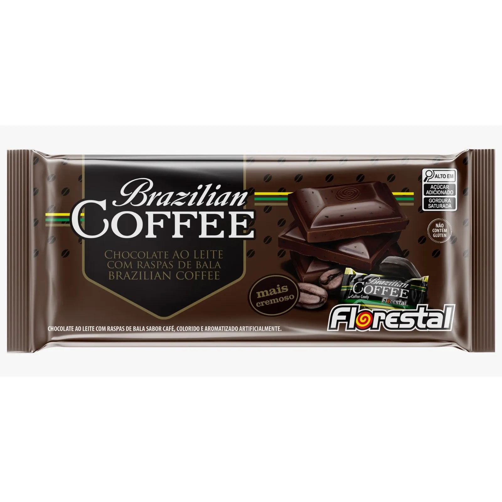 CHOC TABLETE FLORESTAL 80G BR COFFEE LEI