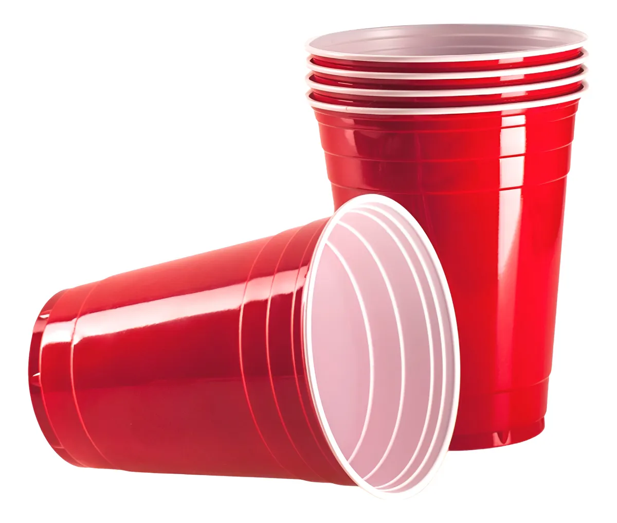 COPO PLAST SILVER AMERIC VERM 360ML C/10